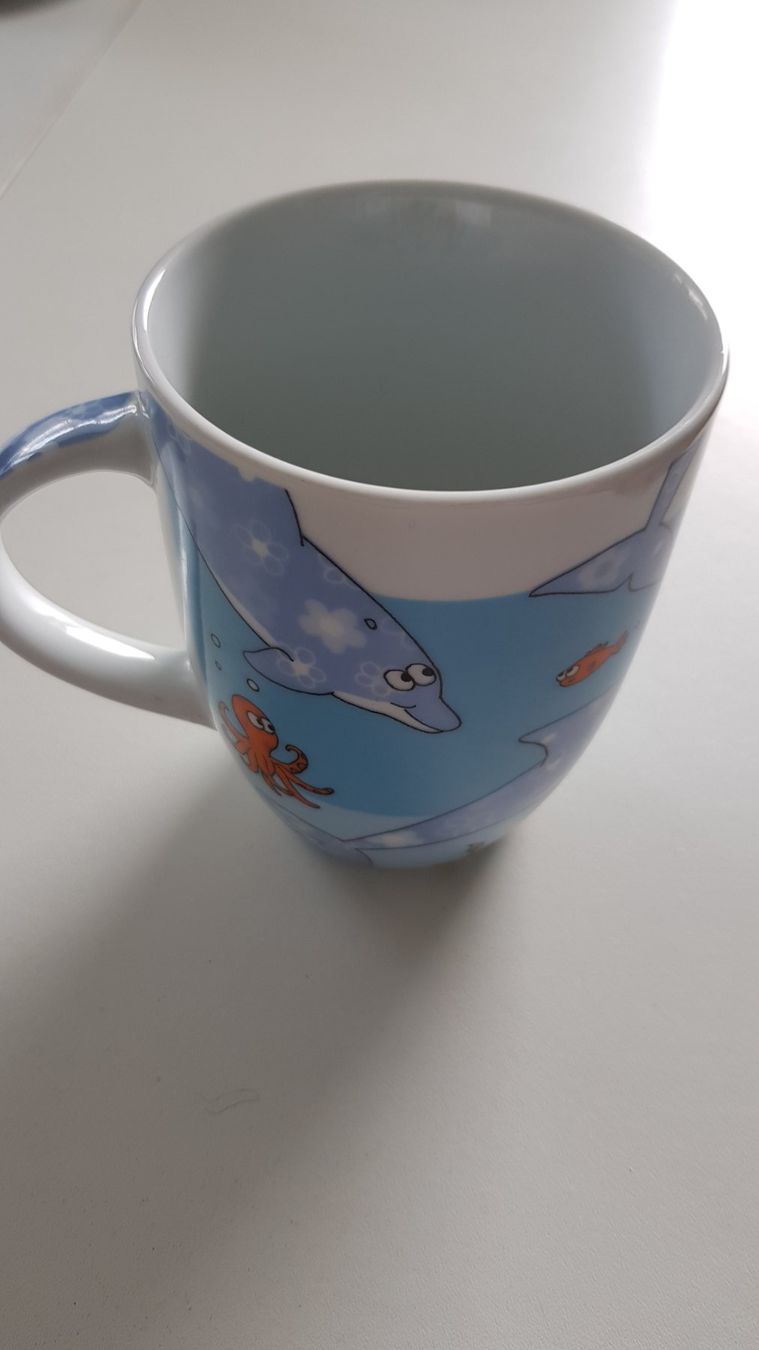 Tazze: Kaffee-/Teebecher Delphin Marke Könitz (4 Stück) – Nuovo (secondo la descrizione) da Büsingen venduto da Zufall2024 2