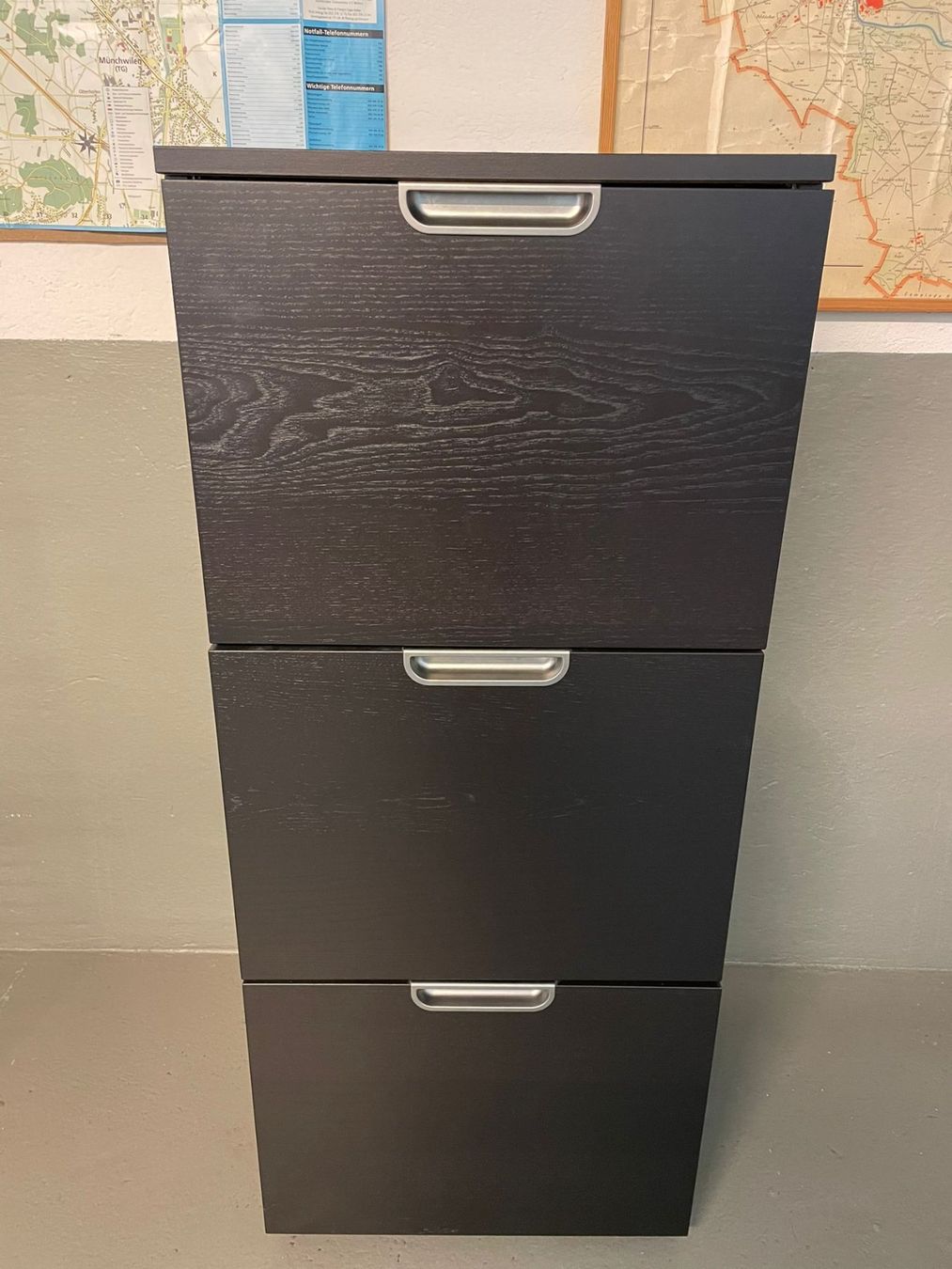 Aktenschrank GALANT, schwarz, 51x120 cm