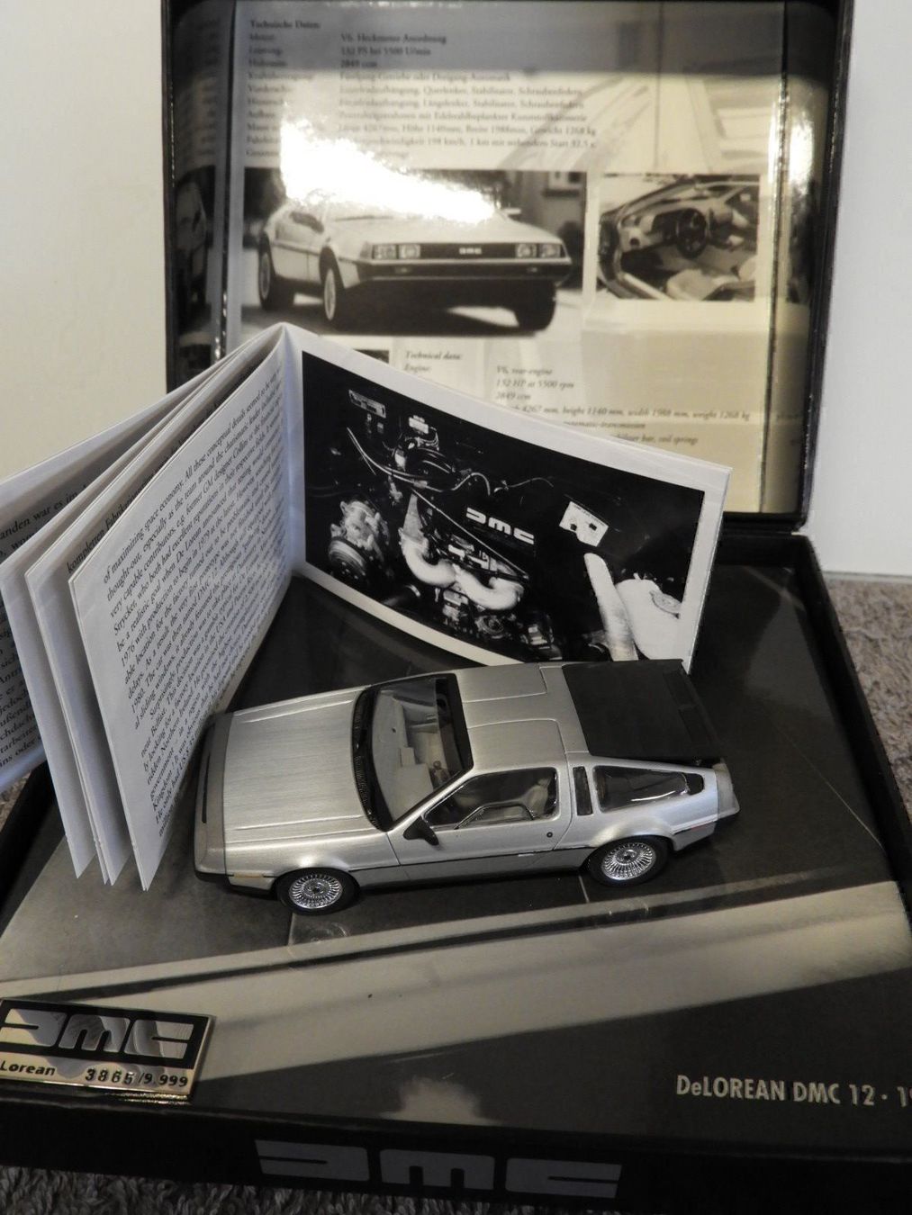 Delorean Modellini d'auto: De Lorean Modell 1:43 Minicamp – Nuovo e nell'imballaggio originale da Bazenheid venduto da derdelorean01