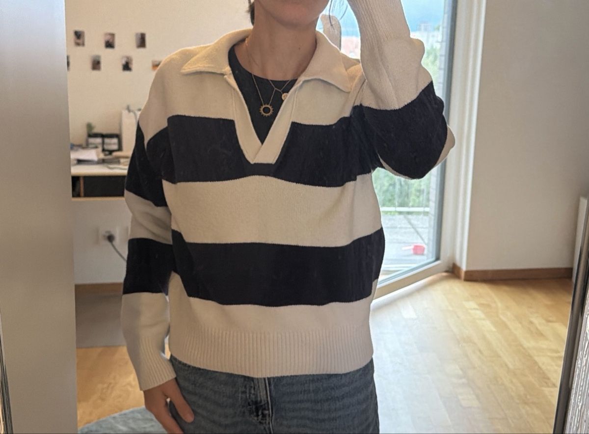Pullover & Sweatshirts: Pull Subdued rayé blanc marine col polo taille S – Gebraucht aus Renens VD von nal_yd2y 3