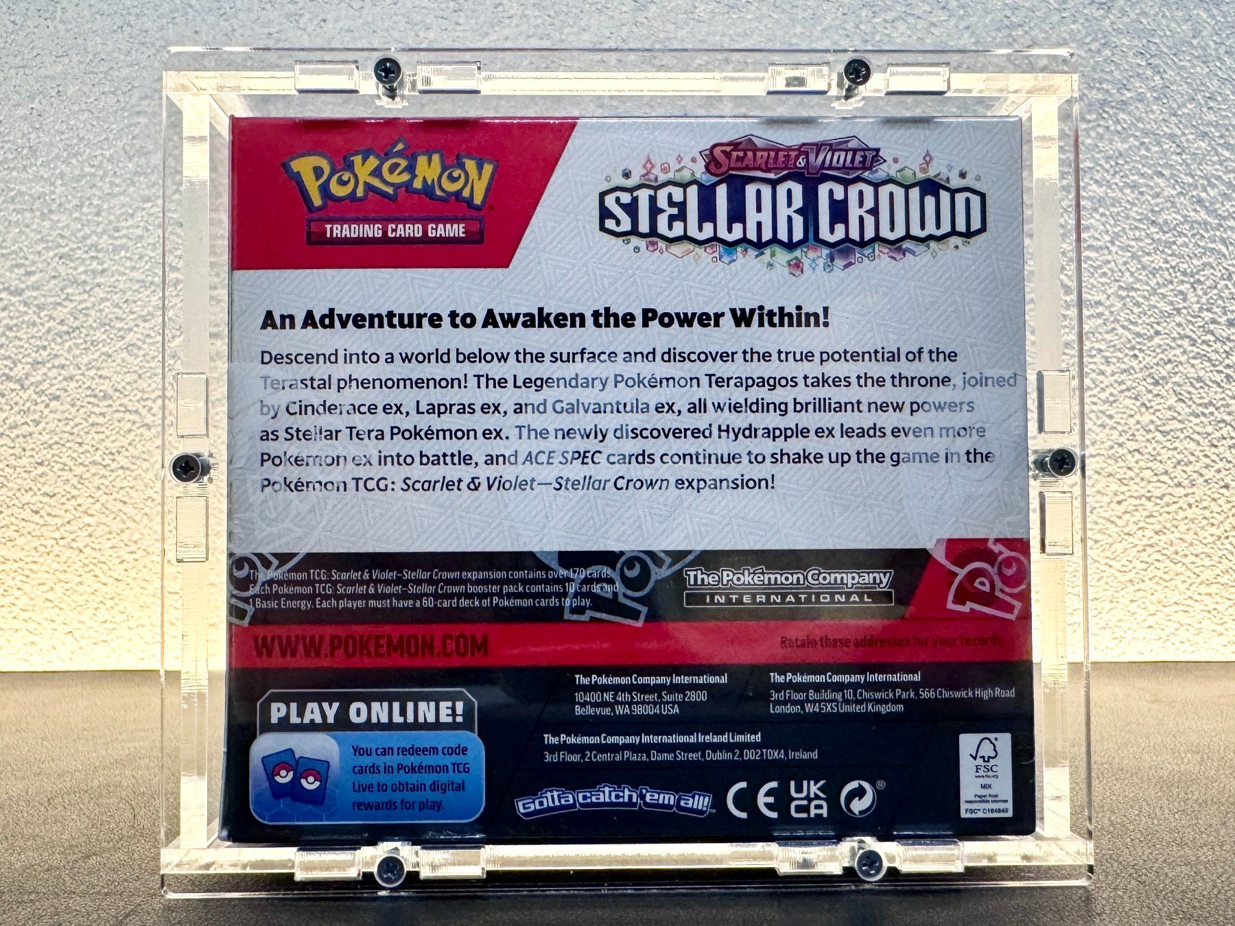 Pokémon Carte collezionabili: Pokémon Stellar Crown Display EN OVP + Acrylbox – Nuovo e nell'imballaggio originale da Schlatt TG venduto da catch_up 5