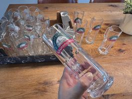22 St. Galler Klosterbräu Schützengarten Biergläser 0.2l
