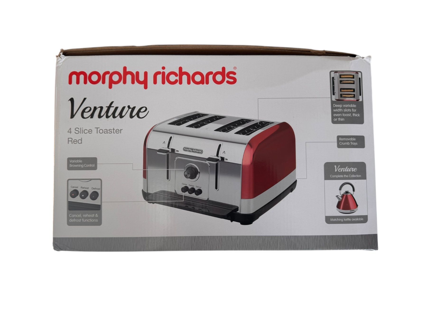 Elettrodomestici da cucina: Grille Pain Morphy Richards Venture 4 Slice Toaster – Nuovo e nell'imballaggio originale da Granges-paccot venduto da Varotis 6