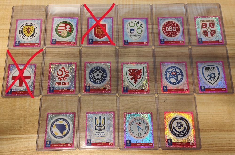 Topps 2024 EM 💫 Pink Foil 💫 Nr 1 - Wappen / Emblem (Gebraucht) in ...