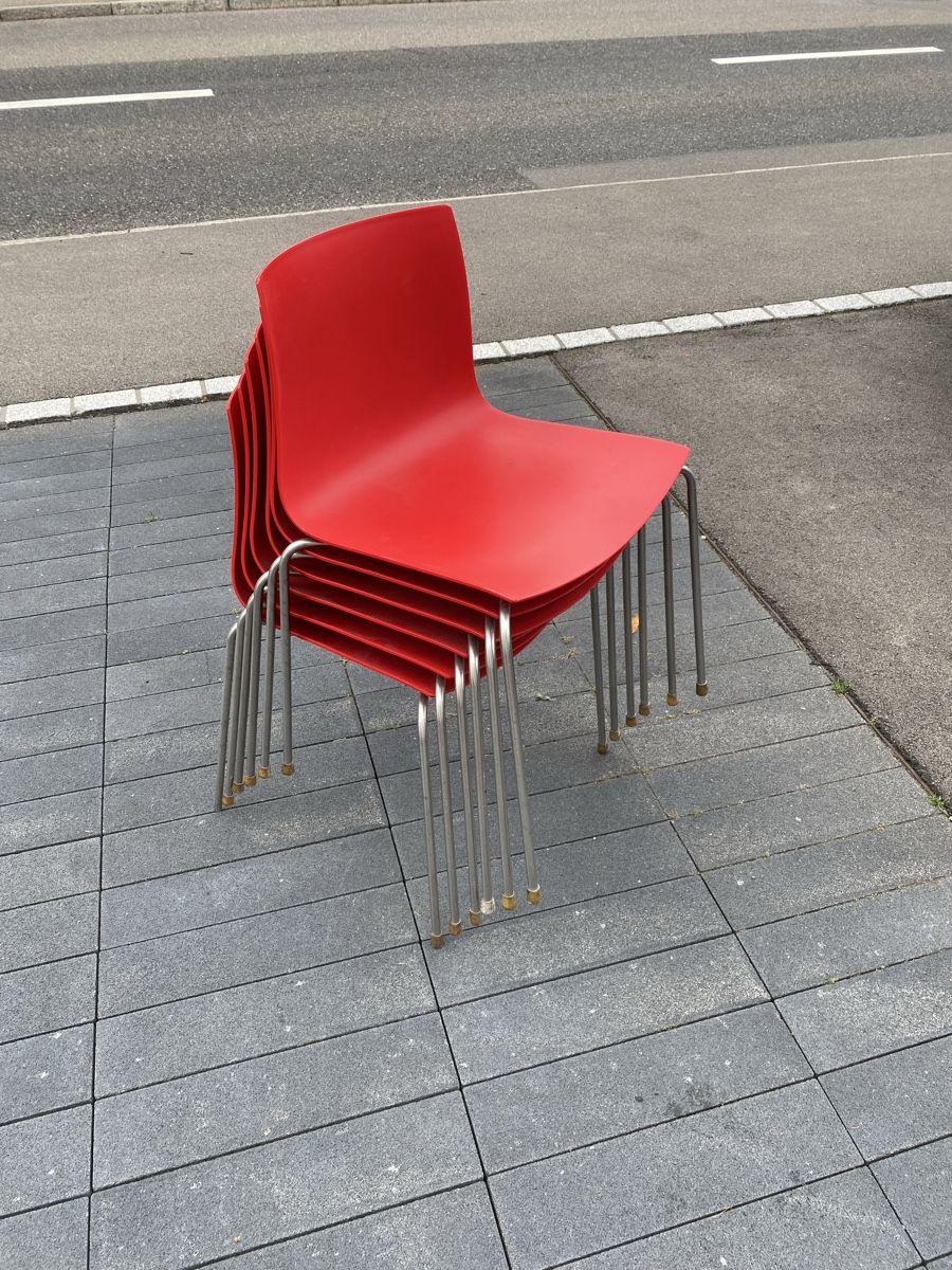 Sedie: Modern Red Dining Chairs in/outside – Usato da Herrliberg venduto da mas_7lxb 4