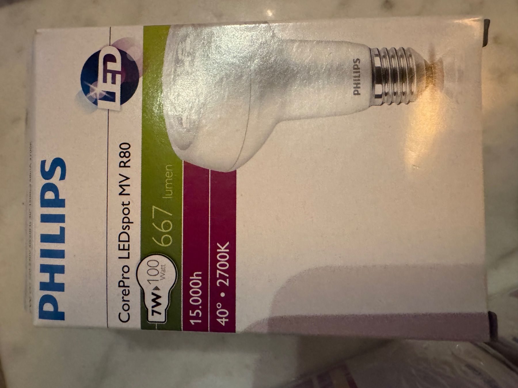 Philips Lampade: Philips LED Spot R80, warmweiss, neu! – Nuovo e nell'imballaggio originale da Volketswil venduto da Modelka 2