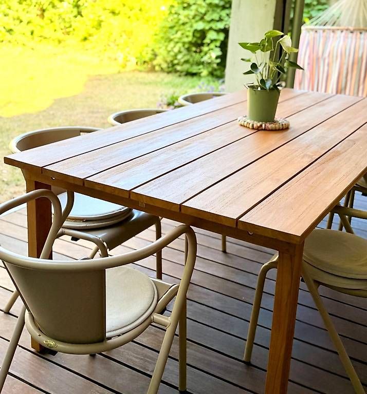 Tables: Teakholz Gartentisch Fabrikneu – Neuf (Voir description) à Basel par Wettstein4058 2