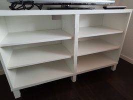 Ikea TV stand Besta, Weiss, wie neu.