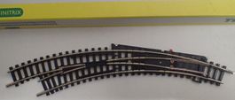N Minitrix - 1 x Neue Bogenweiche, links - Art. 14956