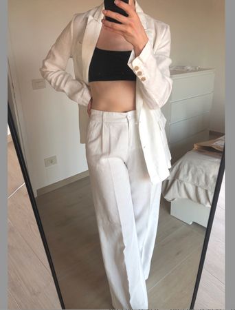 2-teiliges Leinenset Blazer Hose Zyga M&S