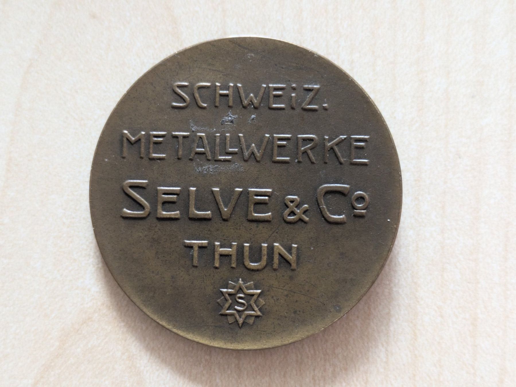 Medaglie: Metallwerke Selve & Co. Thun – Usato da Bern venduto da Ortelius 1