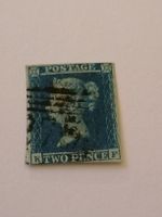 Two pence blue 1841, Platte 4