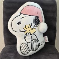 Snoopy Kissen weiss mit Woodstock neuwertig