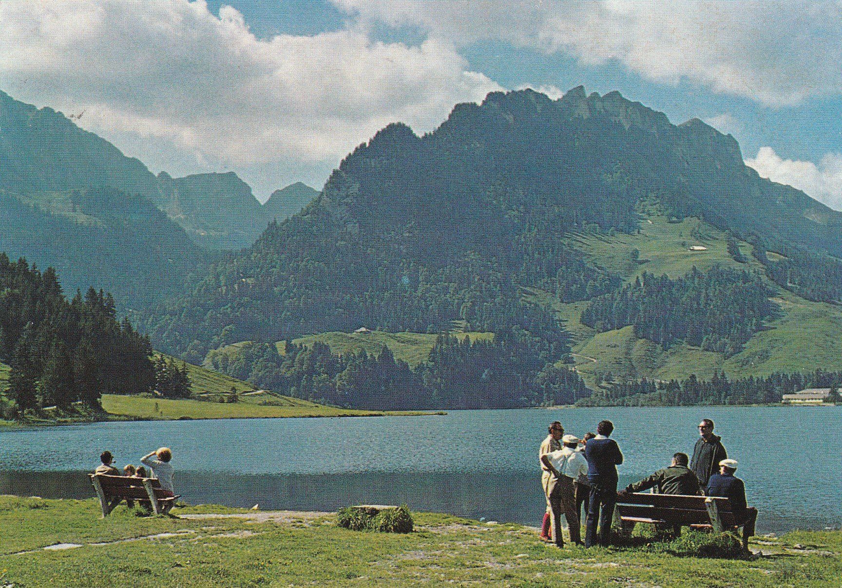 Cartoline postali: AK Schwarzsee - gelaufen 1978 – Usato da Fribourg venduto da schnalla92