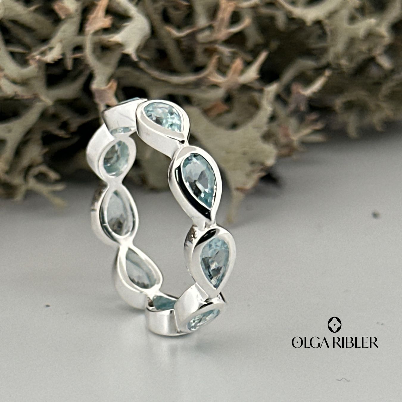 Olga Ribler Ringe: Silberring mit Aquamarin, Gr. 54 – Neu (gemäss Beschreibung) aus Luzern von MonikaS03 2