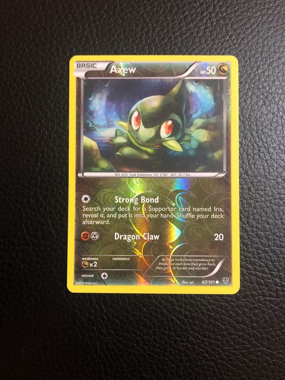 B&W Plasma Blast - Axew reverse 67/101 Ab 1 (Gebraucht) in Paradiso für ...