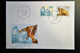 2002 FDC Freimarken Mineralien