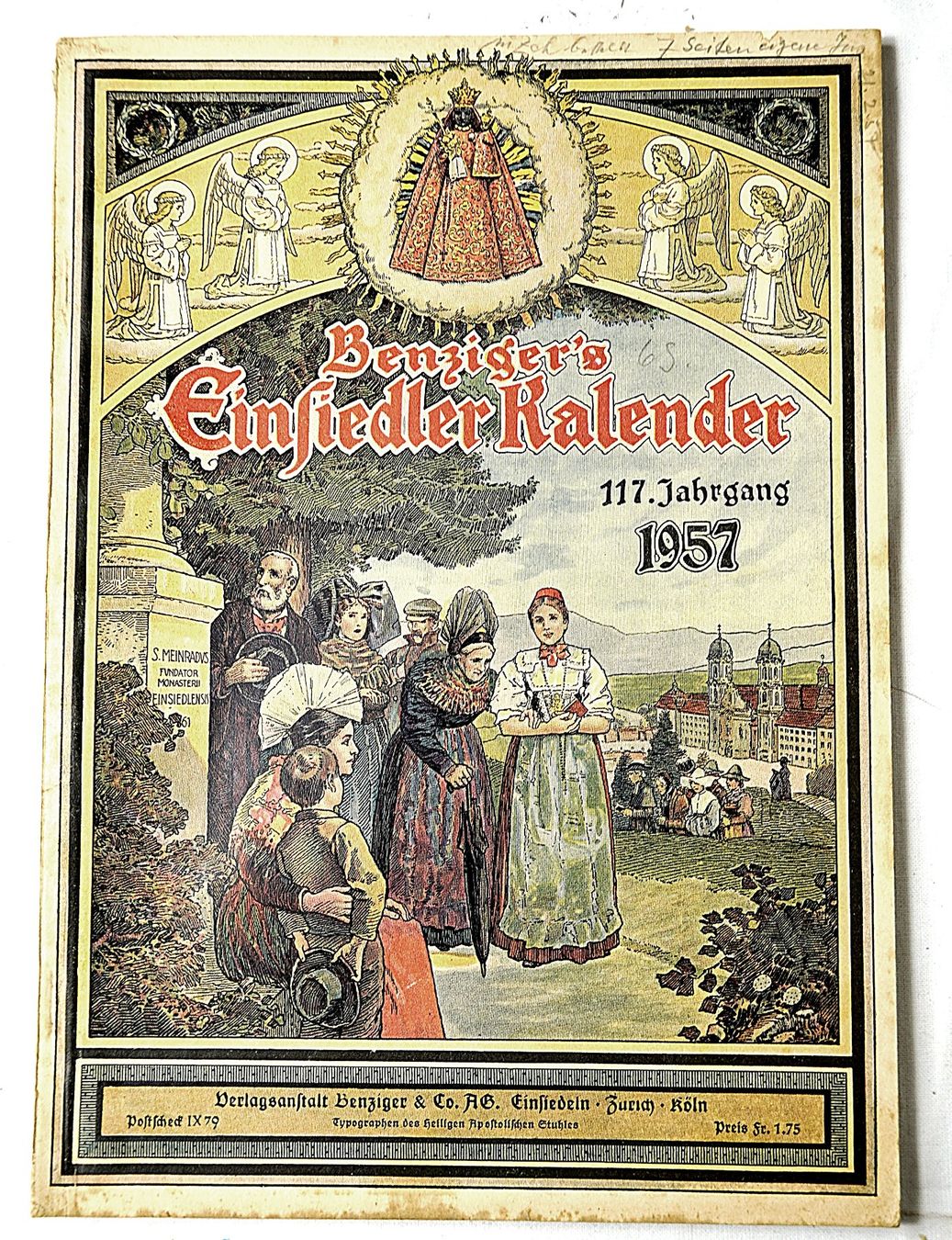 Calendari: Benziger's Einsiedler Kalender 1957 – Usato da Baar venduto da 2cvbaar