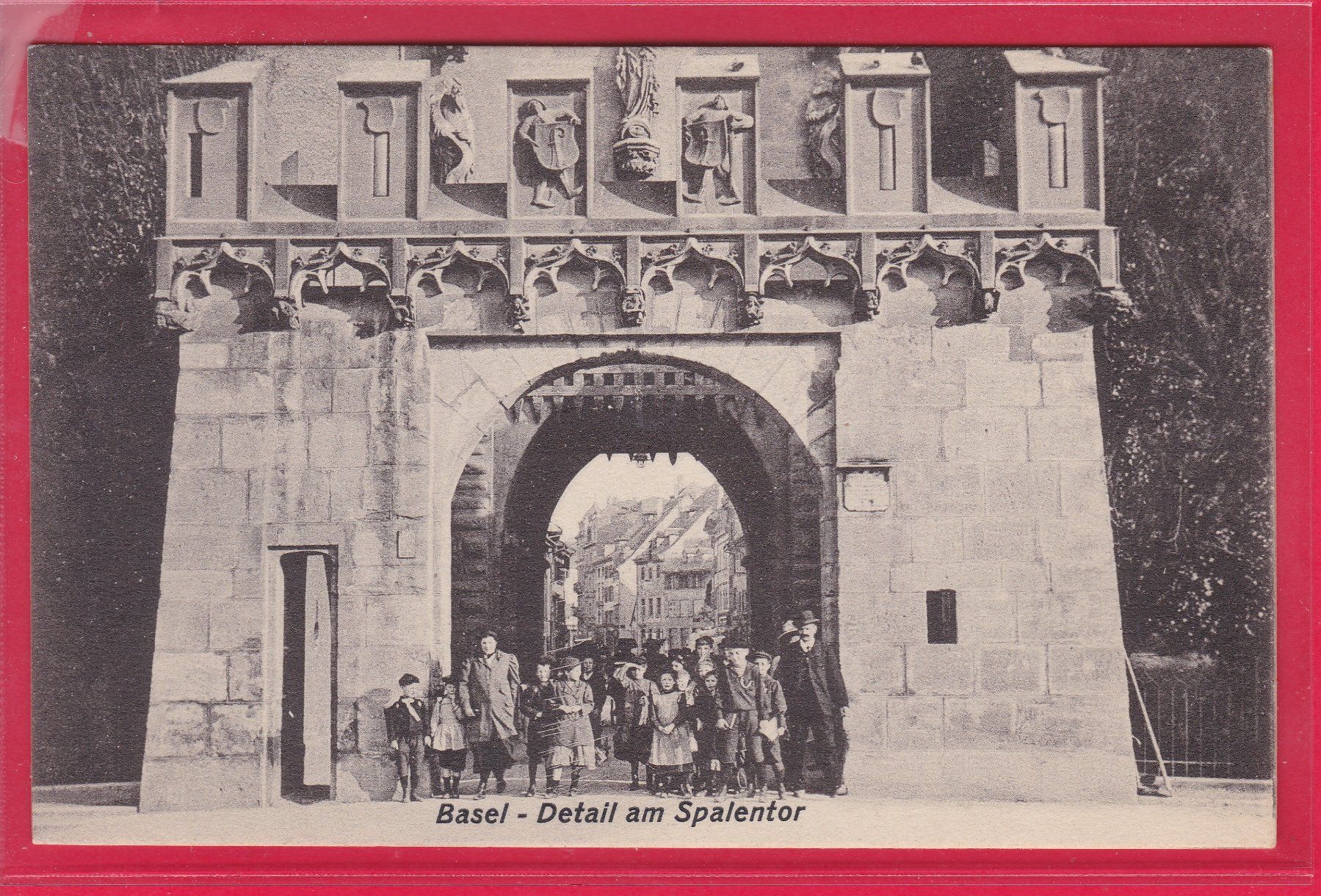 Cartoline postali: BASEL - DETAIL AM SPALENTOR – Usato da Oberrieden venduto da Gebirgsstelze