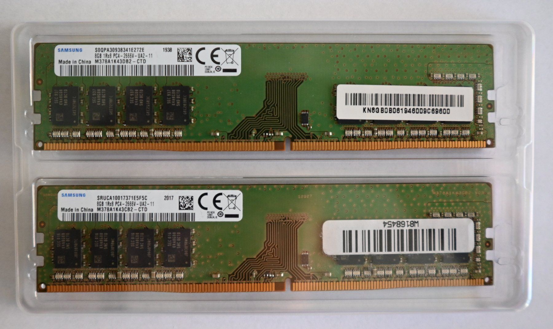 Samsung Memory / RAM: Samsung DDR4 2x8GB 2666MHz DIMM 288 (16GB) – Gebraucht aus Oensingen von mwolfdps