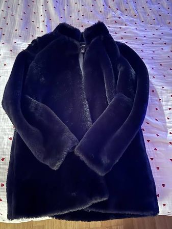 Vero Moda Kunstpelz-Jacke schwarz neuwertig