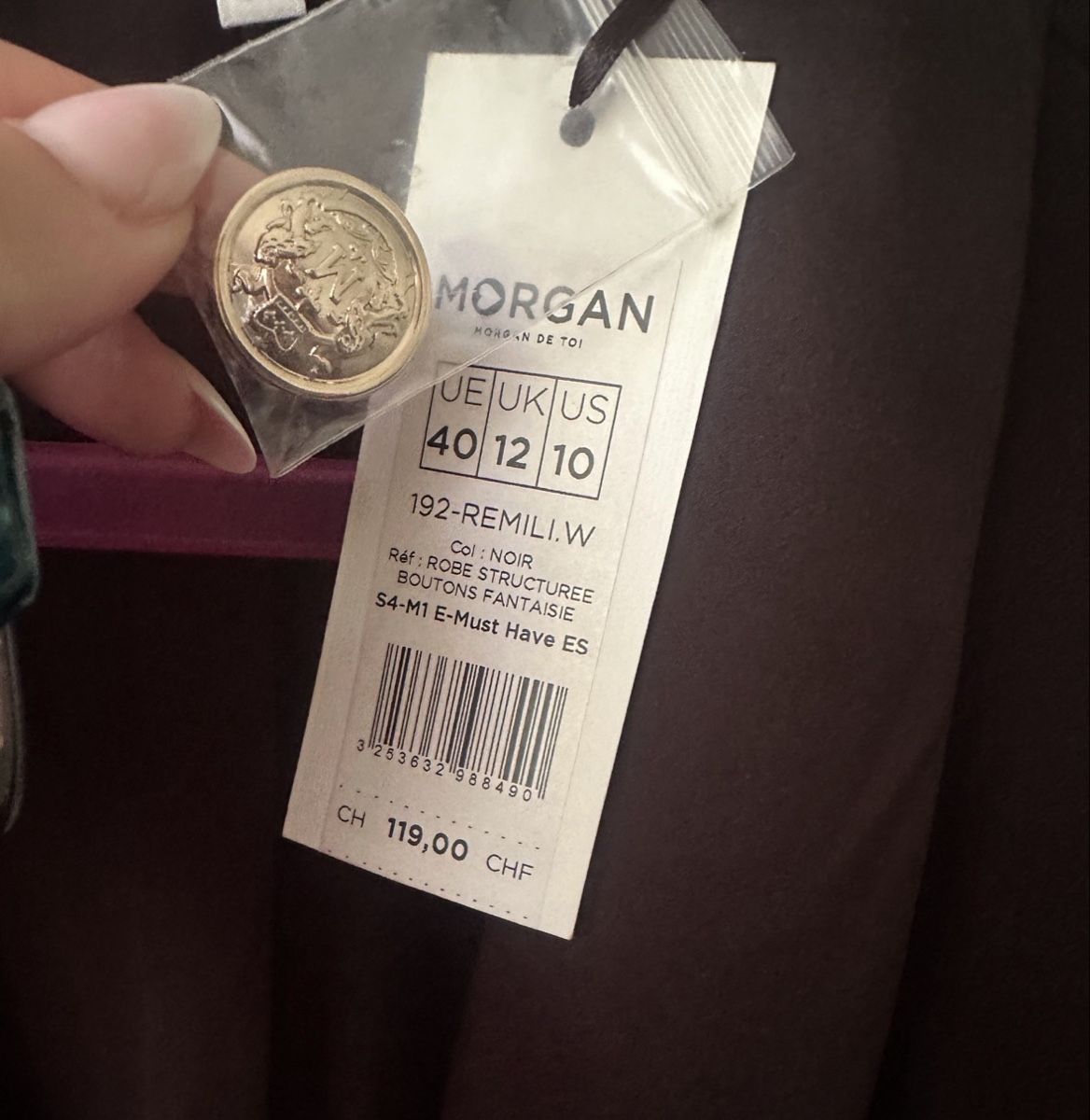 Morgan Robes: ROBE BLAZER LONG MORGAN NOIR – Neuf avec emballage d'origine à prilly par esm_w9mz 1