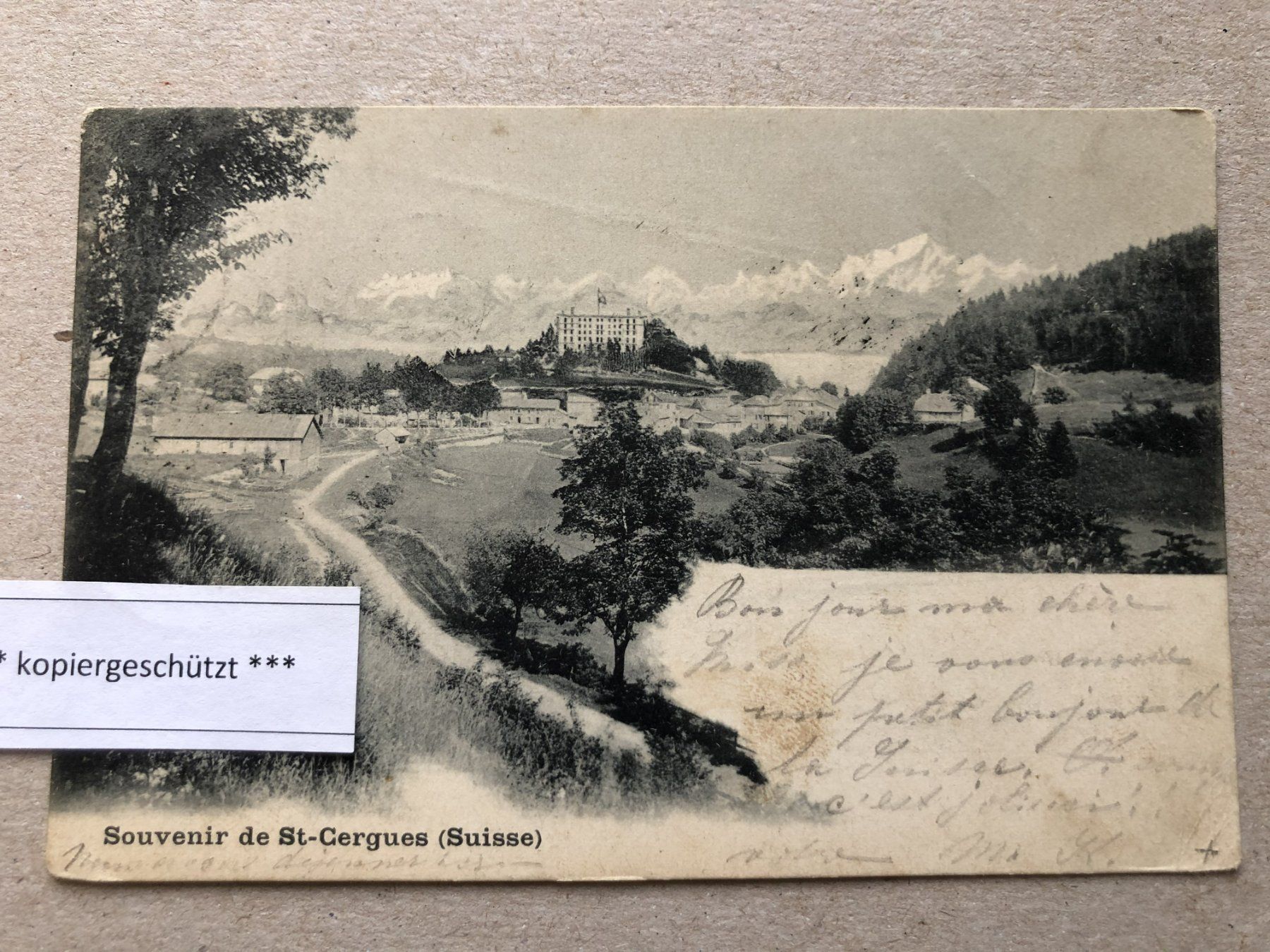 Cartoline postali: 1901 St.Cergues AK alt – Usato da Hefenhofen venduto da Bierinder