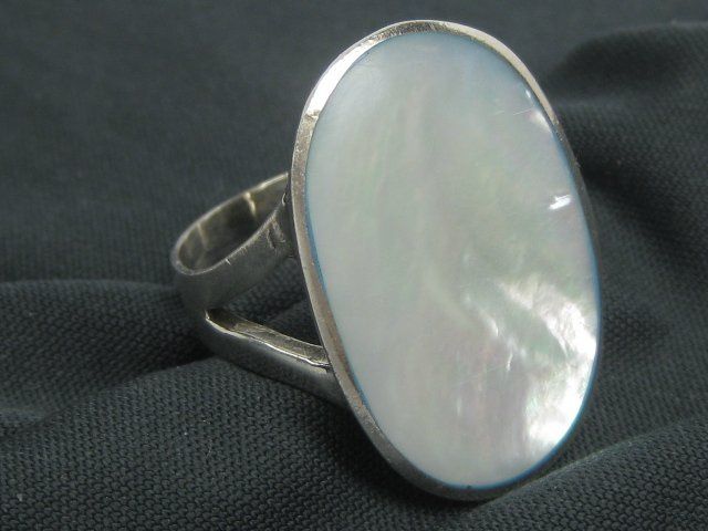 Anelli: Vintage Silber Ring 925 Perlmutt Gr. 63 – Usato da Ermatingen venduto da Decovin 1