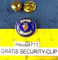 SAAB-SCANIA AUTO LKW LOGO SCHMUCK- PIN ENAMEL GOLDIG KLEIN