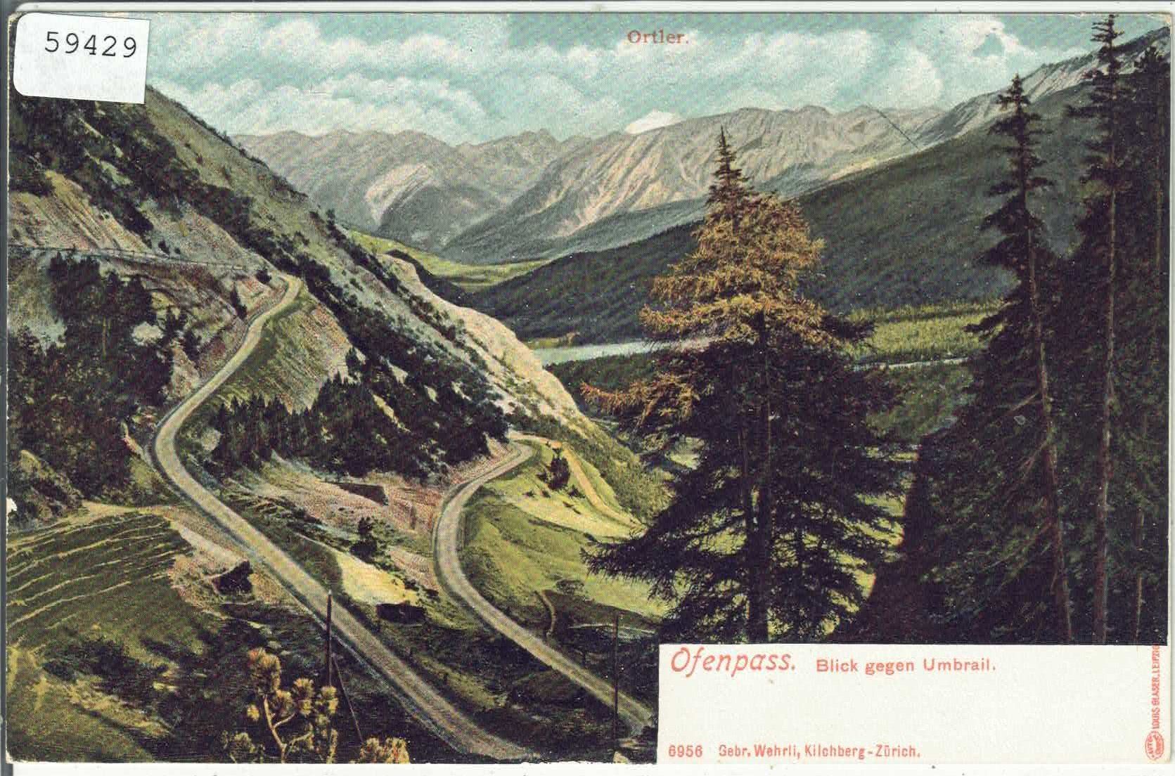 Cartes postales: Ofenpass - Blick gegen Umbrail – D'occasion à Ettingen par Kartenplanet