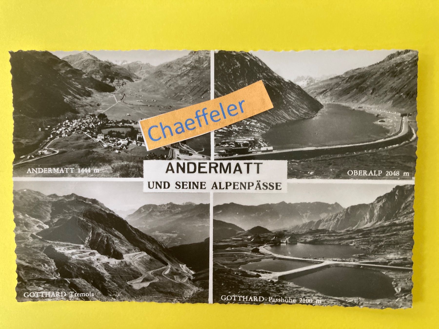 Cartes postales: Andermatt und seine Alpenpässe – D'occasion à Zürich par Chaeffeler