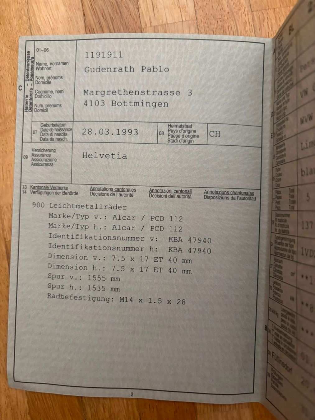 VW Autos: VW Golf 1.6 Limousine – Gebraucht aus Ettingen von eb95 3