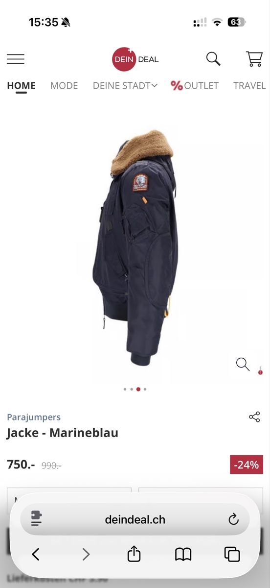 Parajumpers Giacche: Parajumpers Winterjacke Bomberjacke M – Nuovo (secondo la descrizione) da Wangen an der Aare venduto da buqa7 5