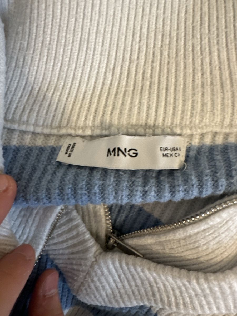 Mango Pullover & Sweatshirts: Pullover MNG gestreift mit Reissverschluss Grösse S – Gebraucht aus Brugg AG von muh_p2nc 2