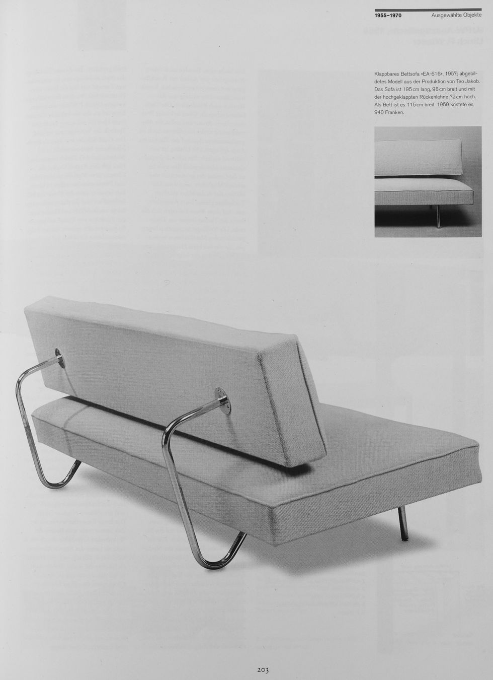 Divani: Bettsofa Ernst Ambühler "EA616" Original teo jakob – Usato da Zürich venduto da Grrrmbl 5