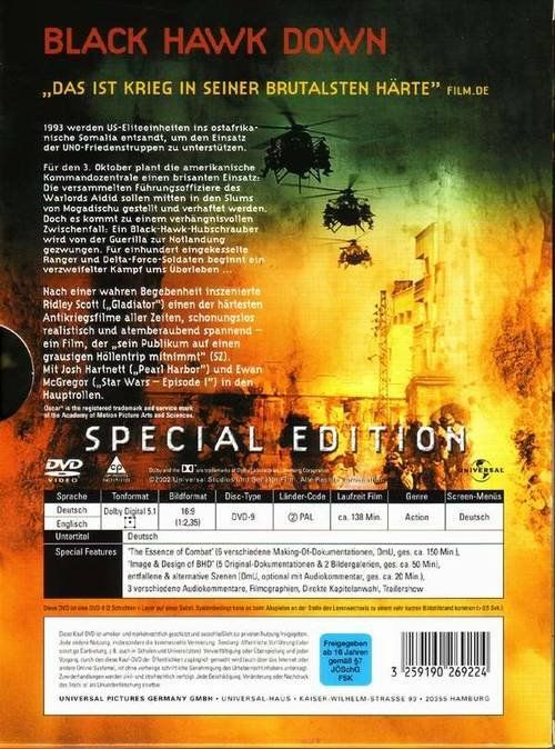 Alle DVDs: Black Hawk Down (Special Edition) – Neu (gemäss Beschreibung) aus Volketswil von Fraese1 1