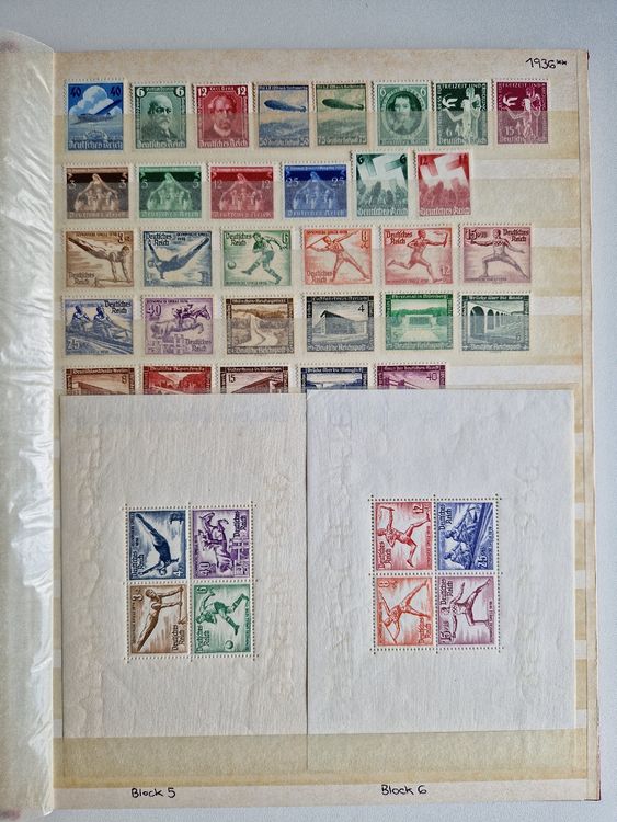 Briefmarken Deutsches Reich 1933 Bis 1945 Komplett Postfrisch