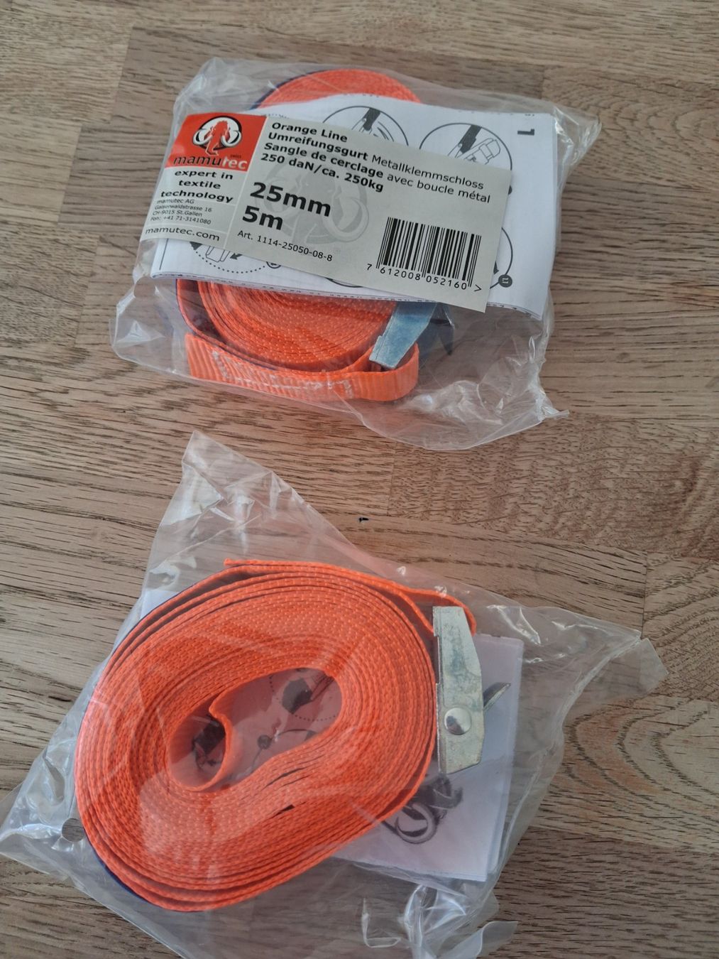 Macchine rilegatrici: 2x Orange Line Spannset mit Metallklemmschloss – Nuovo e nell'imballaggio originale da Thun venduto da Beas-Allerlei