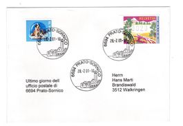 Letztagsbrief:  Poststelle 6694 PRATO SORNICO