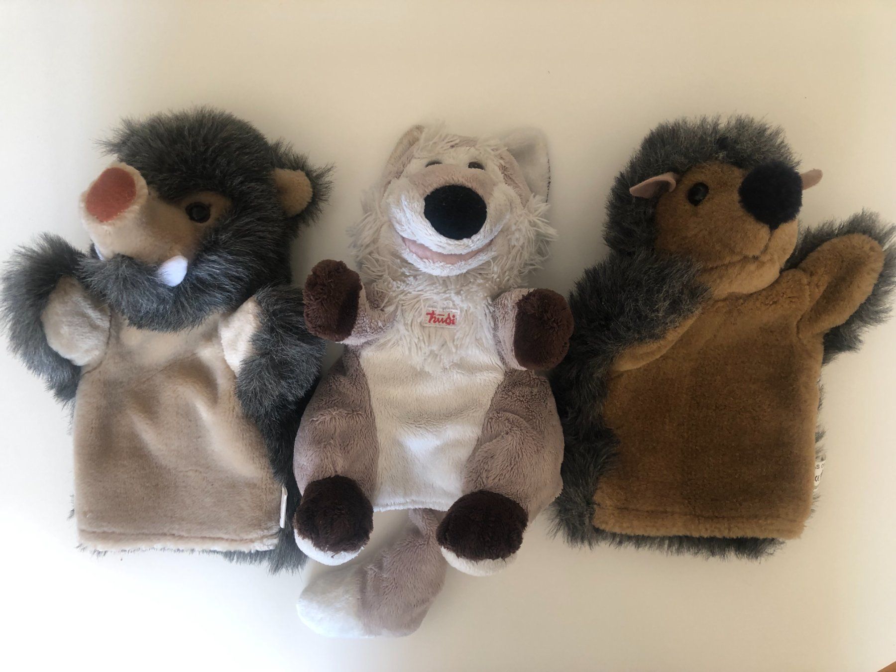 Giocattoli: Handpuppen Igel, Wolf und Wildschwein – Usato da Bassersdorf venduto da sammelfloh 2