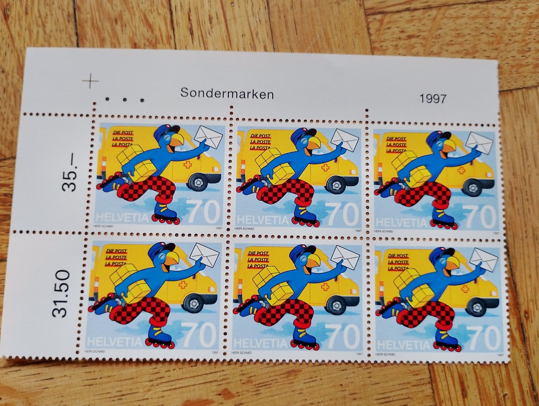 Alle Briefmarken: Globi  Briefmarke  6x 70 Rappen postfrisch – Neu (gemäss Beschreibung) aus Laufen von Sunjupite7 3