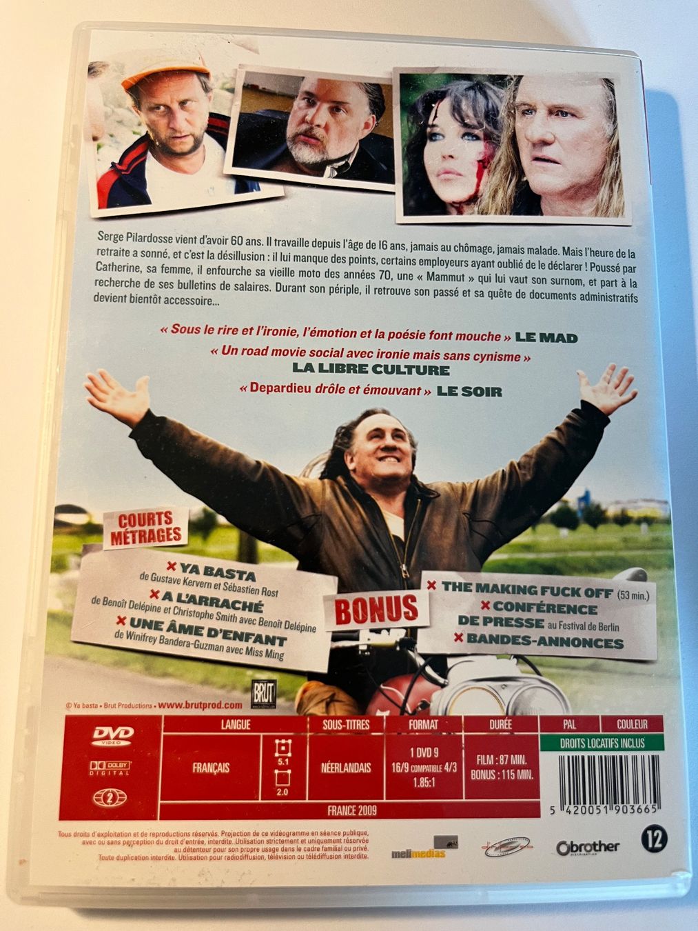 Tutti i DVDs: MAMMUTH - GERARD DEPARDIEU & YOLANDE MOREAU – Usato da Lausanne venduto da sbar224 1