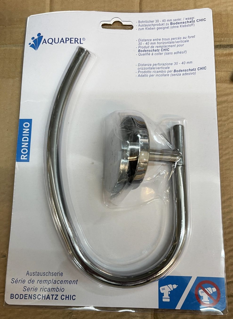 Portasciugamani: Aquaperl Rondino Handtuchring - Chrom – Nuovo e nell'imballaggio originale da Oftringen venduto da Vucki