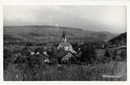 Wohlenschwil AG Teilansicht mit Kirche , 1951