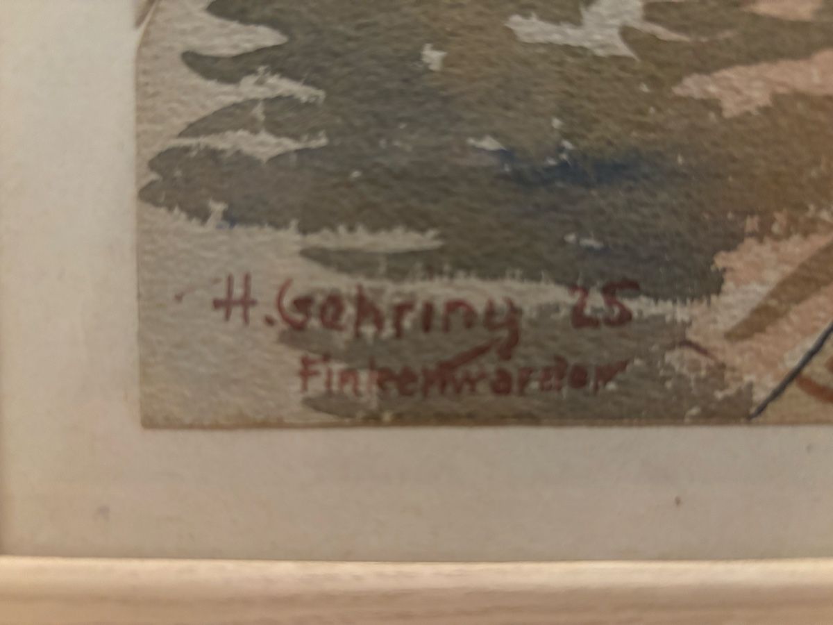 Gemälde: Aquarell von H. Gehring 1925 – Gebraucht aus Bözberg von Fema01 1