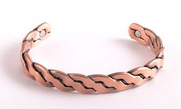 Kupfer-Magnet-Armreif - Twist