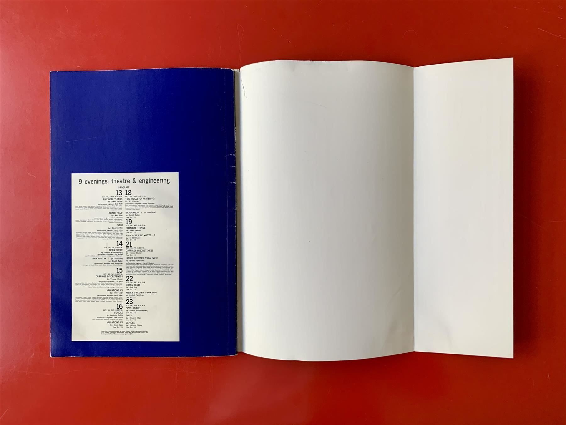 Libri: Katalog: 9 evenings reconsidered – Usato da Zürich venduto da ZuercherBrockenhaus 2