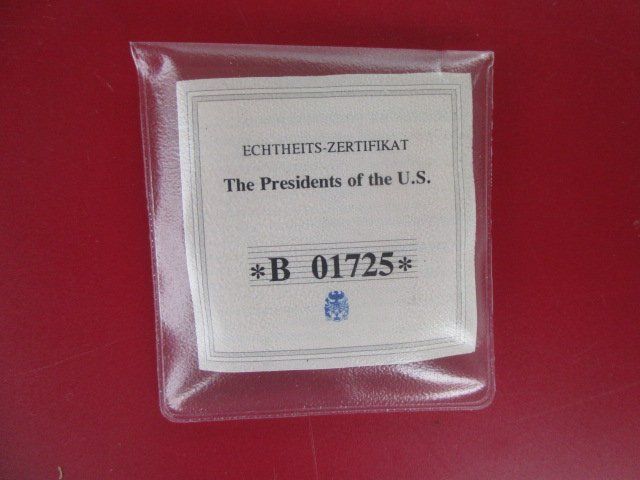 Medaglie: Barack Obama - US-Präsident - versilbert - PP – Nuovo e nell'imballaggio originale da Luzern venduto da Horoskop1 2