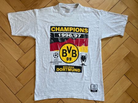 Vintage 90s T-Shirt Borussia Dortmund Champion Bundesliga L
