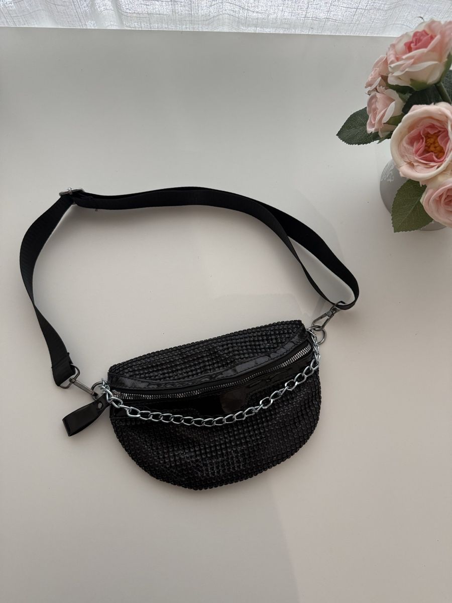 Taschen für Damen: Bauchtasche schwarz mit Kette neuwertig – Neu (gemäss Beschreibung) aus Regensdorf von Sirodtpycpvu 2